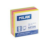 MILAN Bloc de 250 notas adhesivas Colores Fluo mini 50 x 50 mm (multicolor)