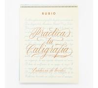 Bloc de bocetos caligrafía. Cuaderno de bocetos Rubio lettering | 80 páginas tamaño es de 20,4 x 26,6 cm con punteado 4x4mm y una pauta de 8mm. (SIN COLECCION)