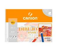 Bloc de dibujo canson basik liso microperforado 150 g 20 hojas 10 unid