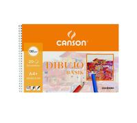 Bloc dibujo basik din a4+ espiral 23 x 32.5 cm -20 hojas microperforado