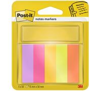 Post-it Bloc de notas adhesivas Mininotas Energetic Colour 15 x 50 mm 50 hojas Pack 5 unidades
