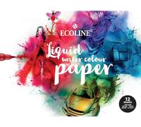 Ecoline Bloc de papel decorativo Talens 91582430 - hojas para bellas ar