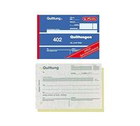 Bloc de recibos Herlitz 886606, A6, 50 hojas, 10 unidades 2 x 40 Blatt