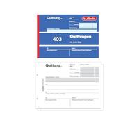 Bloc de recibos Herlitz 886606, A6, 50 hojas, 10 unidades 2 x 50 Blatt