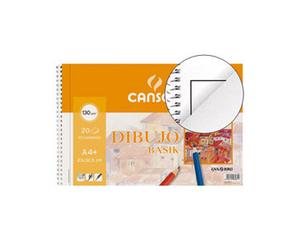 Bloc dibujo Canson espiral con recuadro 20 hojas 130 gr