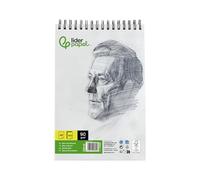 Bloc dibujo liderpapel esbozos espiral din a6 105x148mm 100 hojas 90gr m2 sin recuadro - DL15