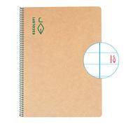 Bloc Escolofi Green Tapa Dura A4 50H Horizontal 80G Reciclado Con Margen Verde (Set de 5)