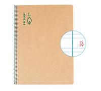 Bloc Escolofi Green Tapa Dura A4 50H Pauta 3,5 80G Reciclado Con Margen Verde (Set de 5)