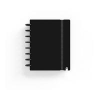 Bloc ingeniox a5 foam 80 hojas cuadrícula 5x5 tapa rígida negra con hojas extraíbles y perforadas