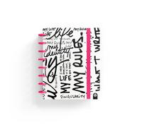 Bloc ingeniox my life a5 cuadrícula edición rosa fluor limitada carchivo con tapa resistente