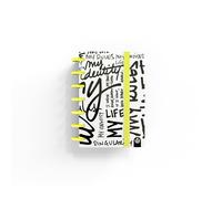 Bloc ingeniox my life edición limitada fluor amarillo mini dots cuaderno mini con tapa dura diseño de puntos