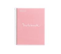Bloc Miquelrius Emotions Notebook 1 Micro.Tapa Pp A4 80H 90G Cuadric.5X5 Rosa (Set de 5)