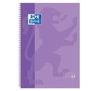 Bloc Oxford School Eu.Book 1 Micro.Tapa Extra A4+ 80H Cuadric.5X5 90G Lila (Set de 5)