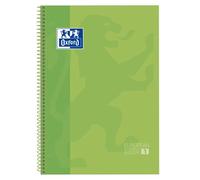 Bloc Oxford School Eu.Book 1 Micro.Tapa Extra A4+ 80H Cuadric.5X5 90G Verde Fluo (Set de 5)