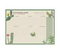 Bloc planificador semanal a3 botanical cacti aleman kokonote