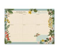 Bloc planificador semanal a3 botanical - organizador semanal - planifi