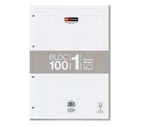 Bloc Recambio A4 Cuadrícula 100 Hojas 1 Color Miquelrius Gris
