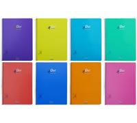 Block olef tapa pp folio 80h cuadric 3x3 90g 8 colores