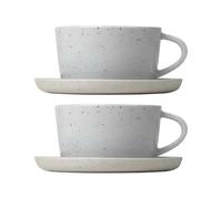 blomus 2 Tazas de café y platillo Sablo Cloud