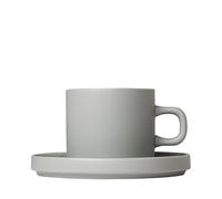 Blomus 63911 PILAR - Tazas de café (gres, 200 ml), gris