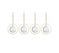blomus Bolas de Navidad KITAI 8.5 cm 4 unidades Clear