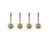 blomus Bolas de Navidad KITAI 8.5 cm 4 unidades Coffee