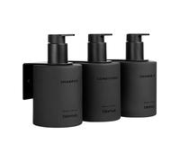 blomus Botellas de vidrio Kirei con soporte de pared. 3-pack Smoke. montaje con tornillos