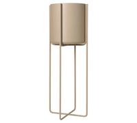 blomus Maceta con base Kena M h80.5 cm Ø29 cm Nomad (beige)