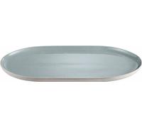 Blomus, plato de servir Sablo, plato de servicio, gres, color piedra, 40 x 24 cm, 64387