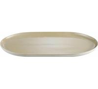 Blomus, plato de servir Sablo, plato de servicio, gres, diseño Savannah, 40 x 24 cm, referencia 64392
