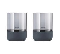 blomus Portavelas Calma Ø7 cm. set de 2 Steel grey-smoke