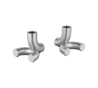 blomus Portavelas Doodle. 2-pack Acero inoxidable mate