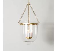 BLOOHK Lámpara de araña moderna extragrande de estilo rústico, lámpara de techo tipo vela en negro mate, lámpara colgante industrial de vidrio transparente dorado for isla de cocina y comedor.(Gold)