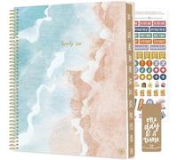 bloom daily planners Agenda 2026 (de enero a diciembre) - 8.5 x 11 pulgadas, agenda semanal y mensual, con calcomanías y pestañas, tapa suave flexible, oasis oceánico