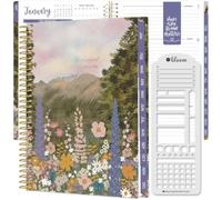 bloom daily planners Agenda 2027 (de enero a diciembre de 2027) - Agenda semanal y mensual de tapa blanda para mujer - Agenda inspiradora con calcomanías - 14 cm x 21 cm - Wildflower Mountainside