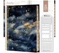 bloom daily planners Agenda 2027 (de enero a diciembre de 2027) - Agenda semanal y mensual de tapa blanda para mujer - Agenda inspiradora con calcomanías - 14 cm x 21 cm - Cielo de medianoche