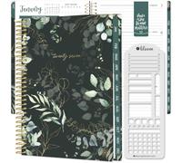 bloom daily planners Agenda 2027 (de enero a diciembre de 2027) - Agenda semanal y mensual de tapa blanda para mujer - Agenda inspiradora con calcomanías - 14 cm x 21 cm - eucalipto verde
