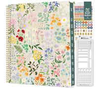 bloom daily planners Agenda 2027 para mujer (8.5 x 11 pulgadas), calendario semanal y mensual (enero a diciembre), organizador de libros de tapa blanda con calcomanías y plantilla, fiesta en el jardín