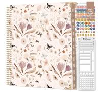 bloom daily planners Agenda de tapa dura 2027 (8.5 x 11 pulgadas) enero a diciembre 2027 año calendario - Planificador de objetivos de tareas para mujeres - Agenda inspiradora mensual y semanal con