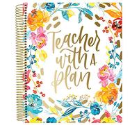 bloom daily planners Planificador y calendario para profesores de año académico sin fecha con cubierta protectora esmerilada, organizador de plan de lecciones (9 x 11 pulgadas), profesor con un plan