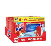 Bloom Max Insecticida Eléctrico Líquido (2 aparatos + 4 recambios), antimosquitos 7en1, insecticida contra moscas y mosquitos común y tigre, 180 noches de protección