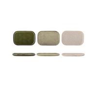 Bloomingville Addison plato de postre Green. 3 piezas