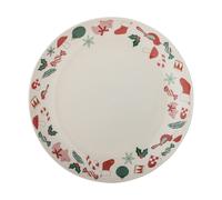Bloomingville Bandeja de servir Yule Ø28 cm Natural-rojo