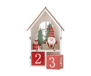 Bloomingville Calendario Edmund con fecha Rojo