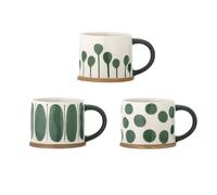 Bloomingville Taza Linora 45 cl. pack de 3 Verde