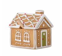 Bloomingville Ginnie 82060013 - Tarro de Almacenamiento con Cuchara de gres (11,5 x 12 x 9,5 cm)