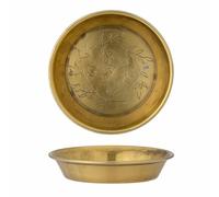 Bloomingville Kry 82059568 - Cuenco de Metal con Relieve (10 x 2 cm), Color Dorado