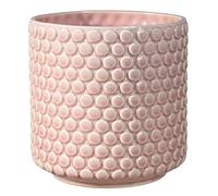 Bloomingville - Maceta de Punto (15,5 cm), Color Rosa y cerámica