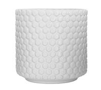 Bloomingville Macetero Retro Dot Vintage Macetero para Plantas de Interior M (15,5 cm de diámetro), Abertura: 13 cm de diámetro, Color Blanco, cerámica