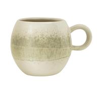 Bloomingville Paula - Taza (cerámica, 1 unidad), color blanco y verde